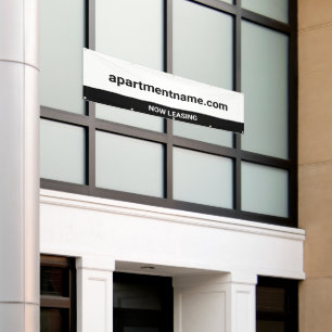 Banderoles Apartment Community Website Now Leasing White