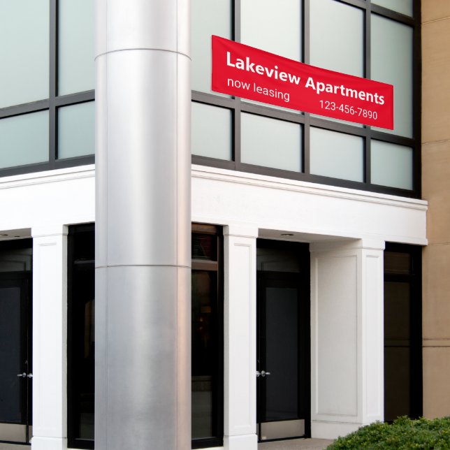Banderoles Appartement Communauté maintenant location Numéro  (Bâtiment extérieur)