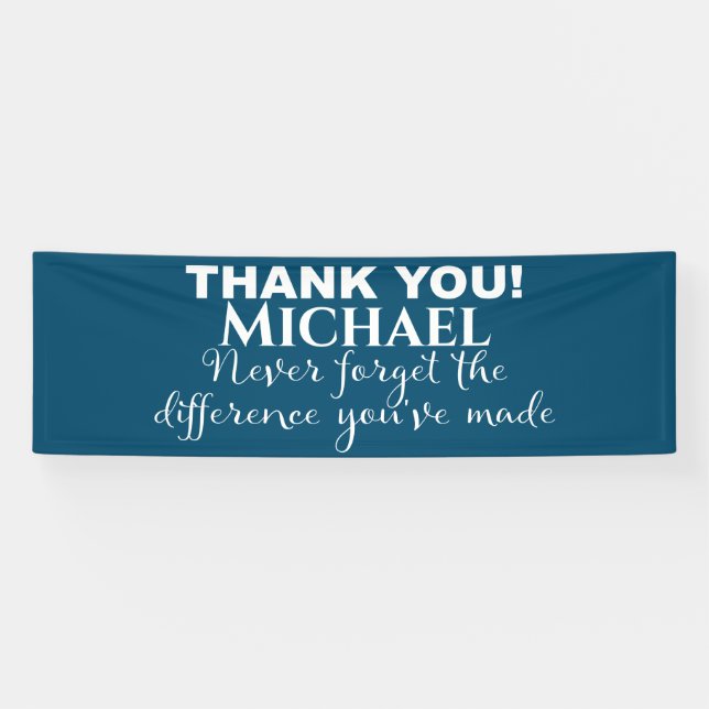 Banderoles Appréciation du Merci personnalisée (Horizontal)