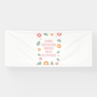 Banderoles april douche apporter mai fleurs