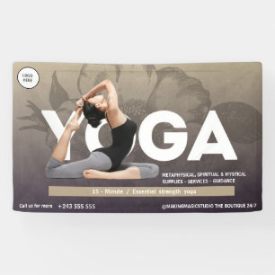 Banderoles Aquarelle boho Yoga Médiation instructeur guérisse