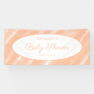 Banderoles Aquarelle couleur Fuzz Peach Motif Abstrait