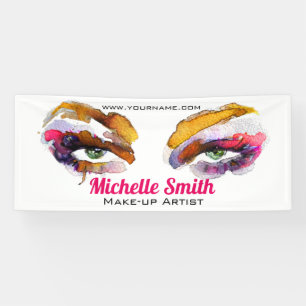 Banderoles Aquarelle marque de maquillage oculaire rose