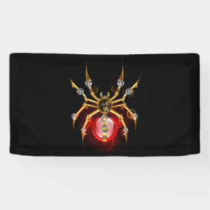 Banderoles Araignée en vapeur noire