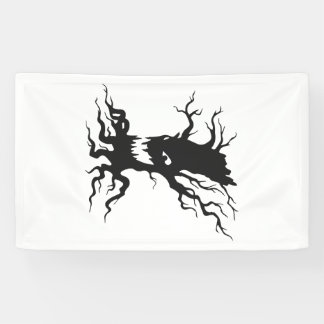 Banderoles Arbre hanté vintage Halloween