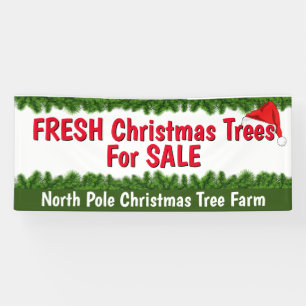 Banderoles Arbres de Noël Fraîches Personnalisés À Vendre