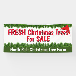 Banderoles Arbres de Noël Fraîches Personnalisés À Vendre