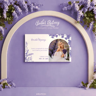Banderoles Arc lilas Beaux Débuts Design Mariage