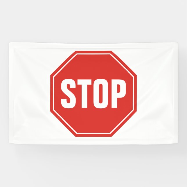 BANDEROLES ARRÊTER LE SIGNE (Horizontal)