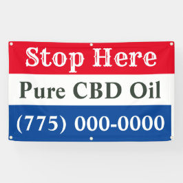 Banderoles Arrêtez ici Ventes CBD 5'