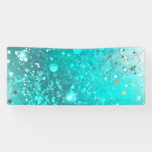 Banderoles Arrière - plan à huile Turquoise de la menthe