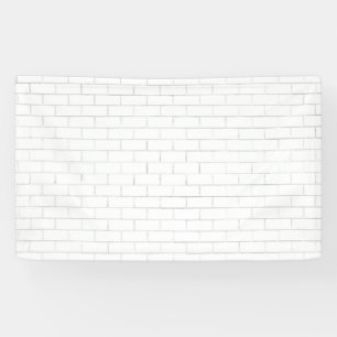 Banderoles Arrière - plan de briques peintes en blanc ou toil