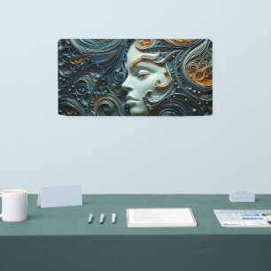 Banderoles Art 3D de la femme Lune