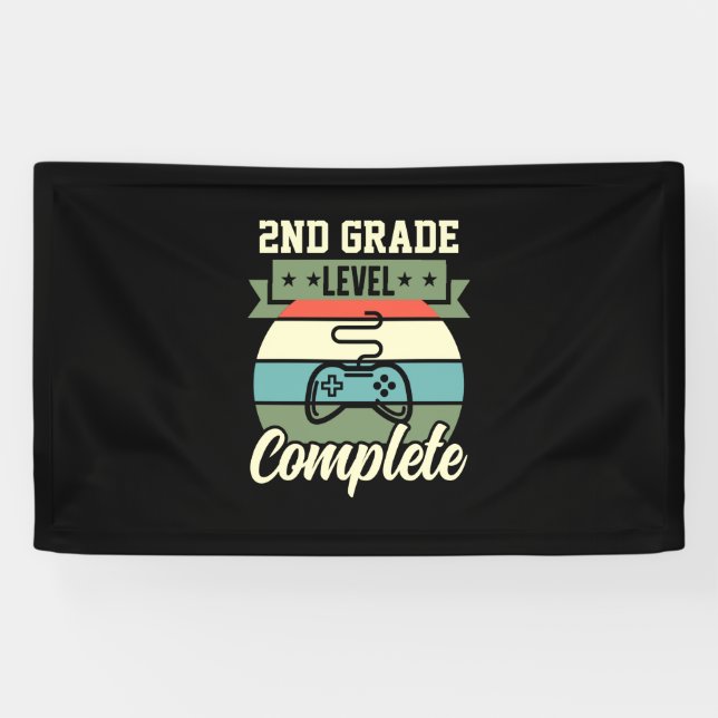 Banderoles Art de fin d'études | Niveau 2e année complété (Horizontal)