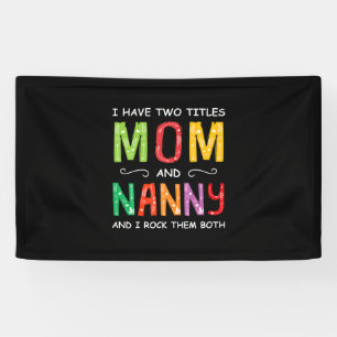 Banderoles Art Mère Maman Et Nanny Je Les Roche Anniversair