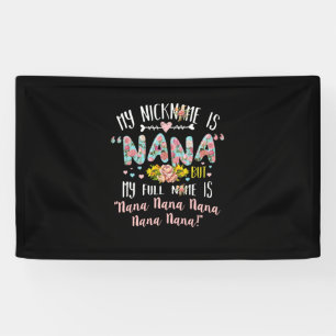 Banderoles Art Mère   Mon Surnom Est Nana Anniversaire