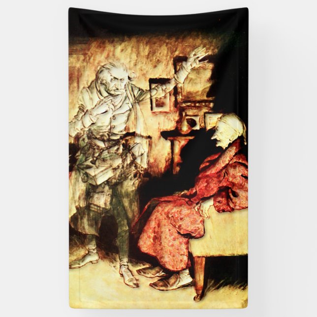 Banderoles Arthur Rackham - Un Carol de Noël - Scrooge (Vertical)