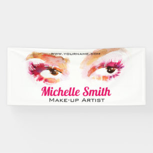 Banderoles Artiste de maquillage oculaire rose Brown