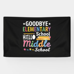 Banderoles Au revoir école primaire Bonjour collège