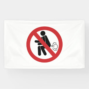 Banderoles AUCUN ⚠ thaïlandais drôle de signe de toilette de
