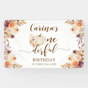 Banderoles Automne Rustique Boho Citrouille Onederday