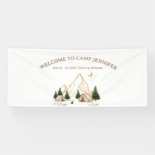 Banderoles Aventure de week-end de camp de jeunes filles