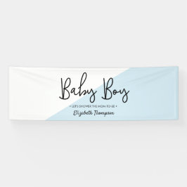 Banderoles Baby Boy Baby shower diagonal moderne