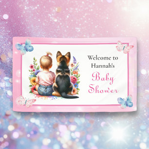 Banderoles Baby Girl et son Baby shower de bienvenue