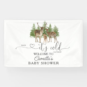 Banderoles Baby It's Cold Outside Baby shower Welcome