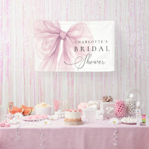 Banderoles Baby Shower Arc-en-ciel Rose à l'aquarelle