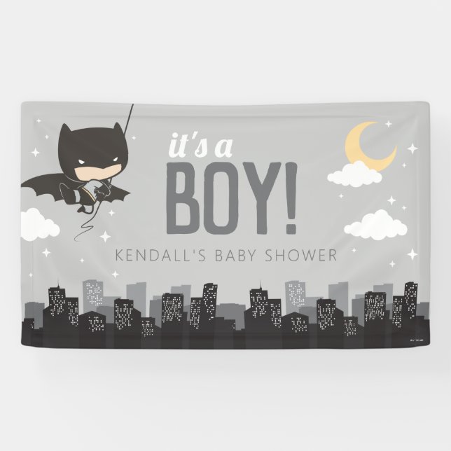 Banderoles Baby shower Batman Super Hero (Horizontal)