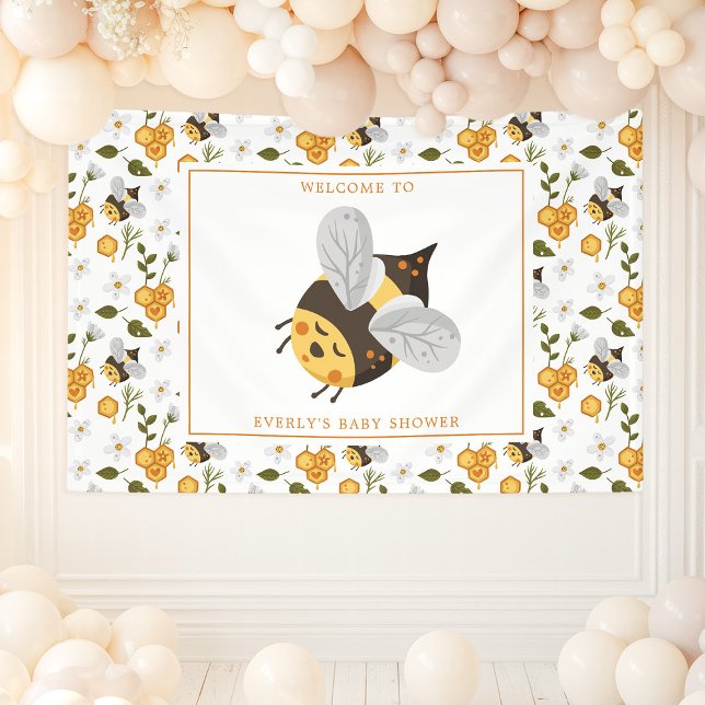 Banderoles Baby shower Bee Bumblebee (Créateur téléchargé)