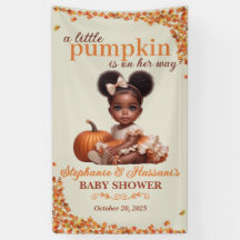Baby shower Citrouille afro-américain pour bébé