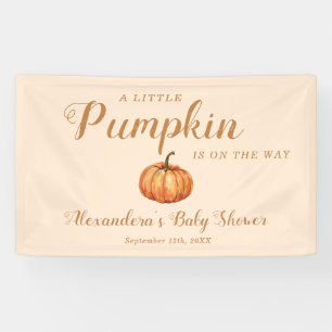Banderoles Baby shower Citrouille Automne Bienvenue