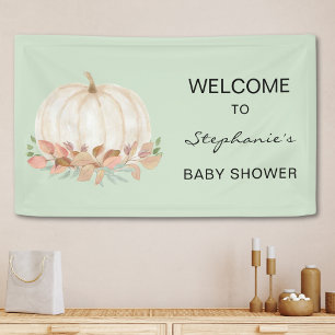 Banderoles Baby shower Citrouille d'automne