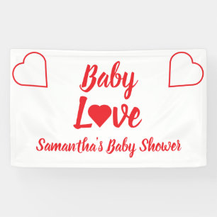Banderoles Baby shower Coeur Amour Bébé