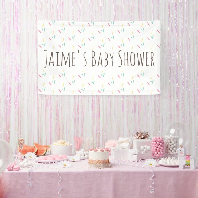 Banderoles Baby shower d'arrosage de beignes mignonnes (Fête)