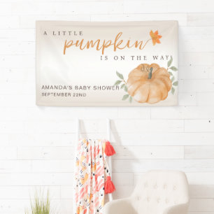 Banderoles Baby shower d'automne d'Orange Little Citrouille