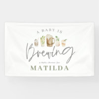 baby shower de boissons aquarelle peinte