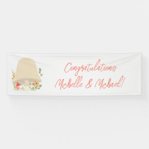 Banderoles Baby shower de champignons des bois