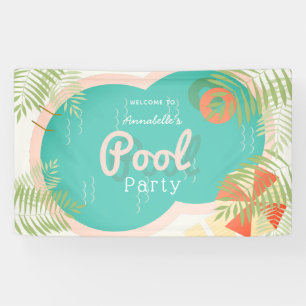 Banderoles Baby shower de fête ou anniversaire de la piscine 