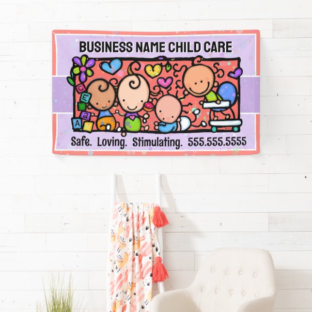 Banderoles Baby shower de garde d'enfants (En situation)