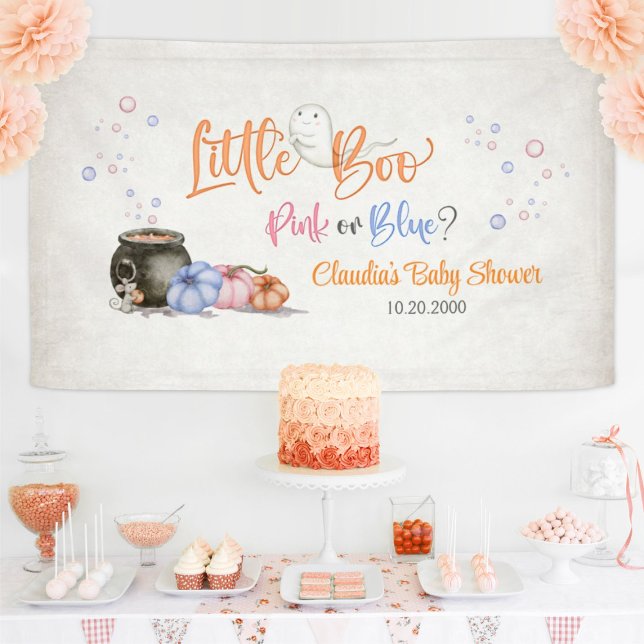 Banderoles Baby shower de la révélation de genre Halloween (Créateur téléchargé)