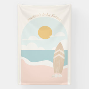 Banderoles Baby shower de plage Surboard