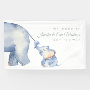 Banderoles Baby shower des éléphants