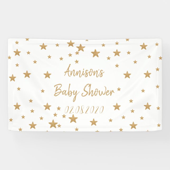 Banderoles Baby shower d'étincelle de Parties scintillant Gol (Horizontal)