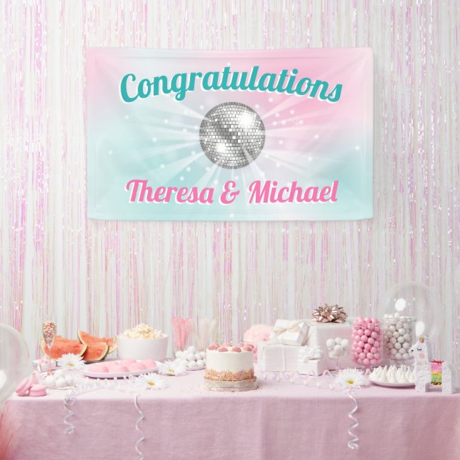 Banderoles Baby shower Disco Ball Super (Fête)