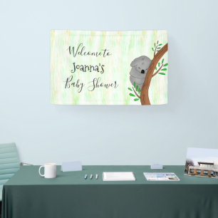 Banderoles Baby shower d'ours Koala Sleepy personnalisé