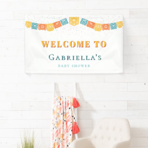 Banderoles Baby shower Fiesta de bienvenue personnalisé