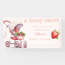 Banderoles baby shower fraise